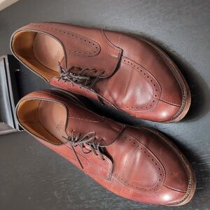 Allen Edmonds Kingsley Brown Leather Oxfords Size 9.5